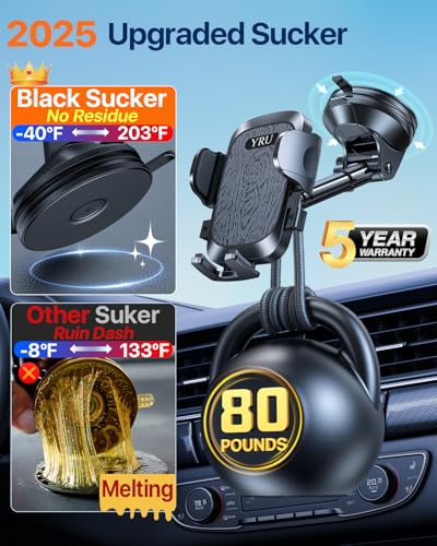 True Upgrade for Safety Car Phone Holder Mount Patent & Military