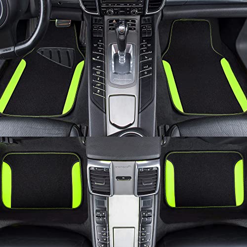 Fluorescent Leather & Waterproof Car Carpet Floor Mats