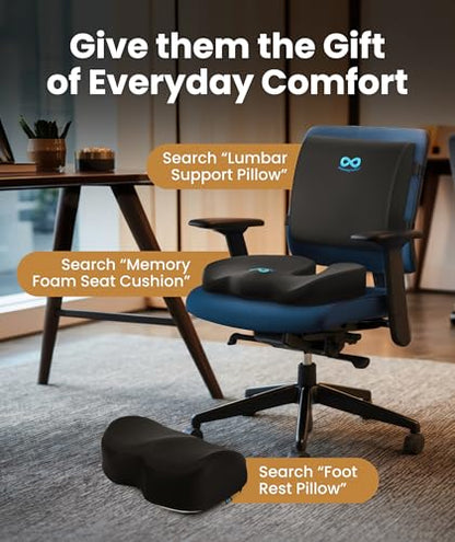 Elevate Series by Everlasting Comfort Doctor Recommended Memory Foam Seat Cushion for Office Chairs & Car