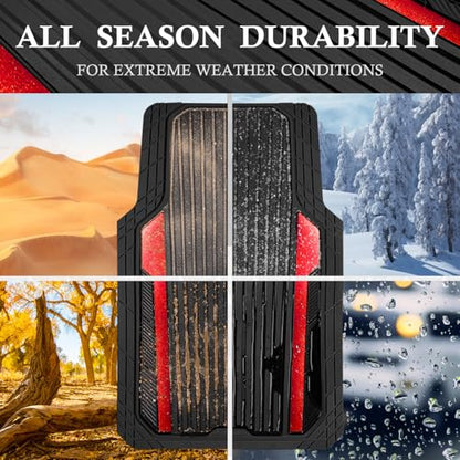 Heavy Duty Rubber Car Mats Metallic