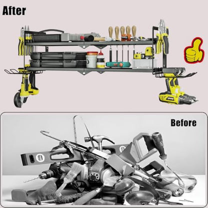 Power Tool Organizer Heavy Duty Wall Mount Drill Tools Holder