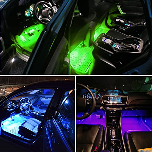 RGB LED Car Interior Stripe Light with APP Control Multicolor Music Sync Mode Waterproof Car Under