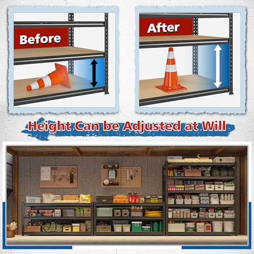 55" W Garage Shelving