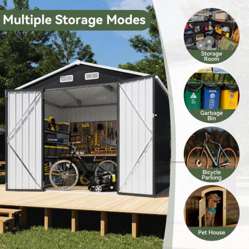 8x6 FT Shed Outdoor Storage Shed