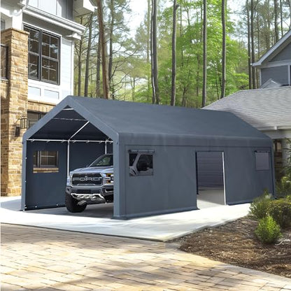 Storage Shed 13x24 ft Portable Garage Heavy Duty Carport