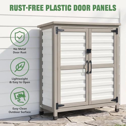 32" Small Outdoor Storage Cabinet