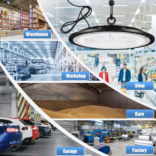 6 Pack 200W UFO Led High Bay Light Fixture (6 Count)