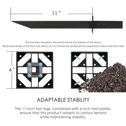 50" W x 48" H Outdoor Privacy Screen with Aluminum Posts