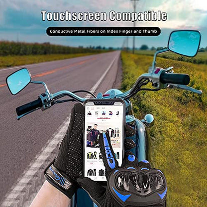 Motorcycle Gloves for Men and Women Touchscreen Guantes Para Motocicleta Hombre for Powersports BMX ATV MTB Motocross Scooter Dirt Bike Riding Gloves Motorcycle Mens Helmets Accessories