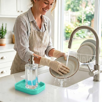 Silicone Soap Dish with Drain Spout