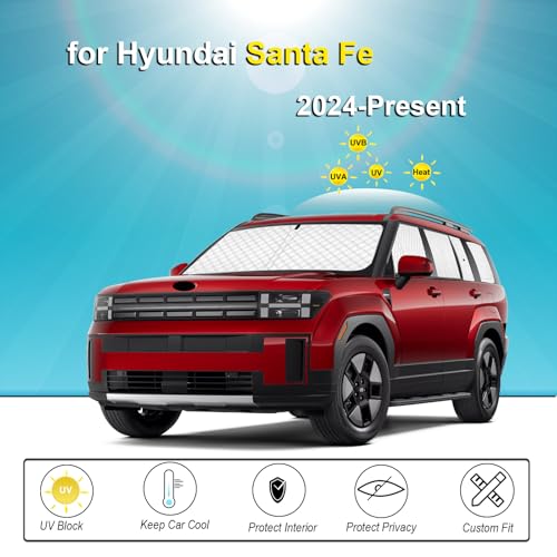 10pcs Thicken Sun Shades for Hyundai Santa Fe 2024