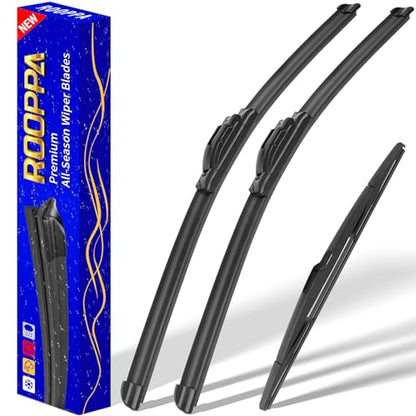 3 Wipers Fits Ford Edge 2007