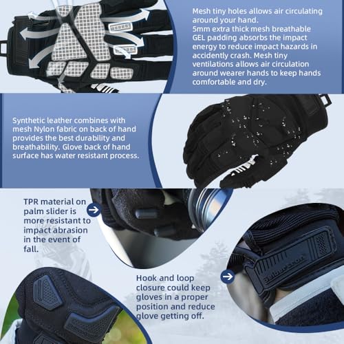 SPS 1 Unisex Touchscreen Road Racing Motorcycle MTB Sports Gloves Also fit BMX MX ATV Mountain Bike Bicycle Cycling Off