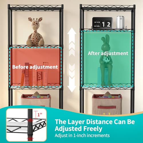 4 Tier Wire Storage Shelves