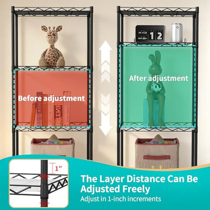 4 Tier Wire Storage Shelves