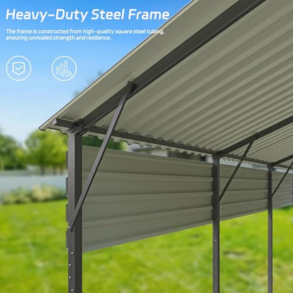 10x15 FT Metal Carport