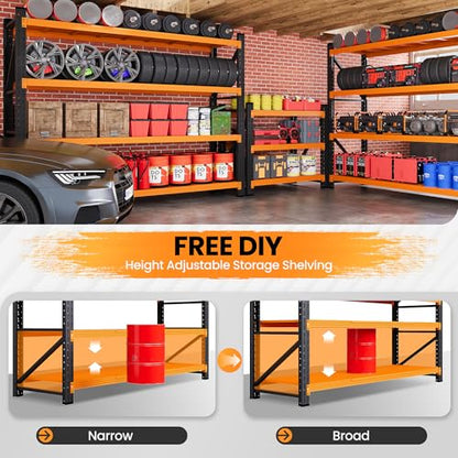 79” Wide Heavy Duty Metal Garage Shelving