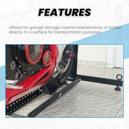 Motorcycle Wheel Chock Stand Upright 1800 LBS
