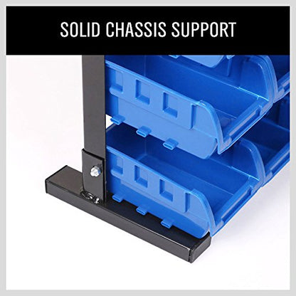 Storage Bins Parts Rack 36Pcs Bin Organizer Garage Plastic Shop Tool