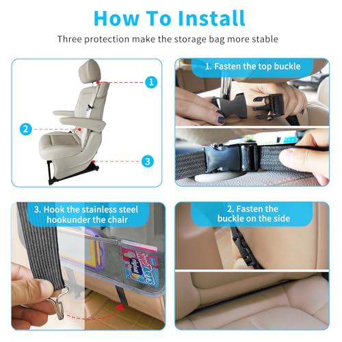 Car Backseat Organizer with Tablet Holder (2 Count)