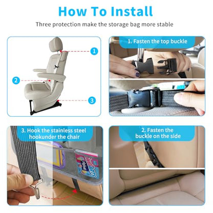 Car Backseat Organizer with Tablet Holder (2 Count)