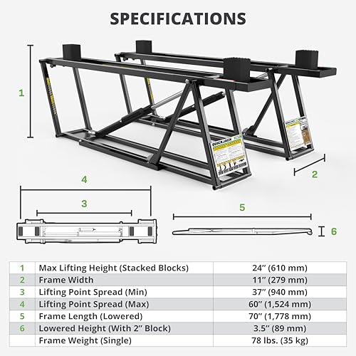Bundle 6000TL Portable Car Lift