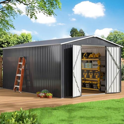 10x14 FT Outdoor Storage Shed for Backyard