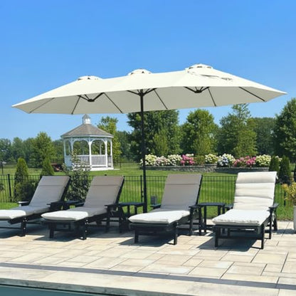 15ft Large Outdoor Patio Umbrella with Base Included
