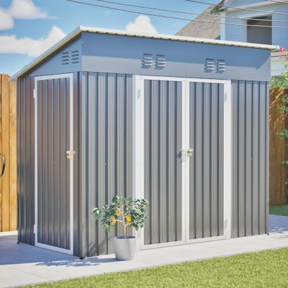 4x8 FT Outdoor Storage Shed with Floor Frame