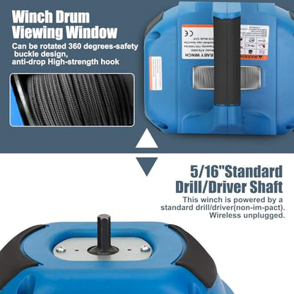Portable Drill Winch of 1000 LB