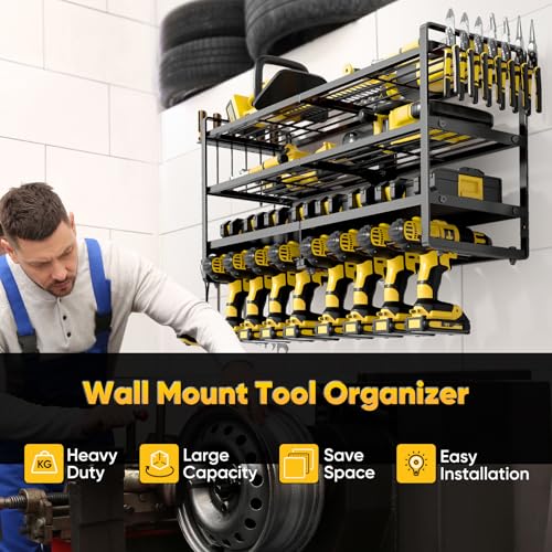 Large Power Tool Organizer Wall Mount