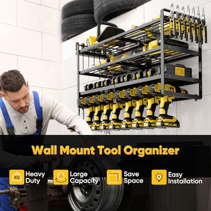 Large Power Tool Organizer Wall Mount