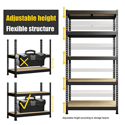 71" H Heavy Duty Storage Shelves (2 Count)