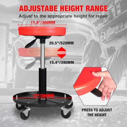 Rolling Mechanic Stool with Wheels