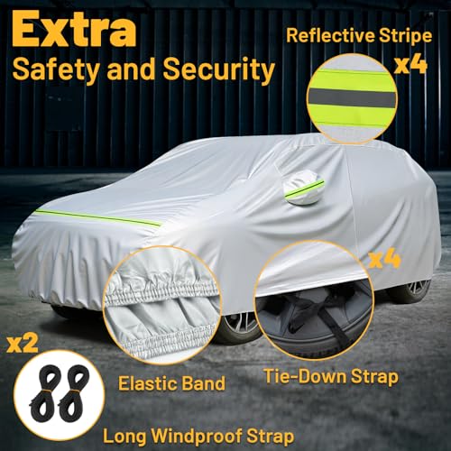 Car Cover Waterproof All Weather Windproof for Hatchback 157