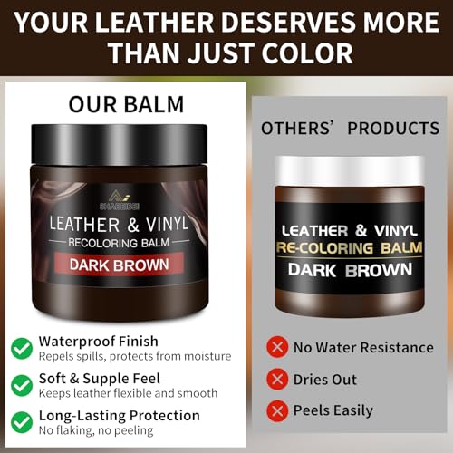 Leather Recoloring Balm and Scratch Repair Kit