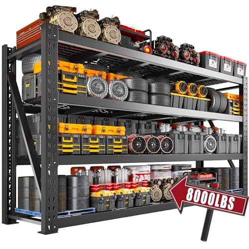 8000LBS Heavy Duty Garage Shelving (4 Count)