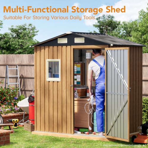 6X4FT Garden Storage Shed