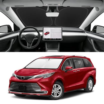 Custom Fit Windshield Sun Shade for Toyota Sienna 2021