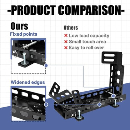 Motorcycle Wheel Chock Trailer 3000lb Capacity