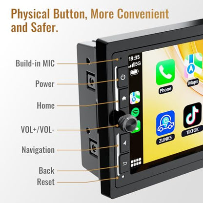 7 Inch Car Stereo with Knob