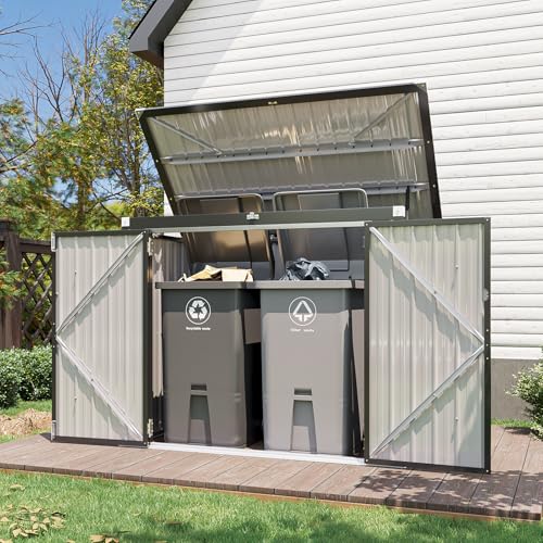 60 Cu.Ft Outdoor Trash Can Storage Shed