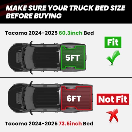 Bed Mat for Toyota Tacoma 2024 2025 2026