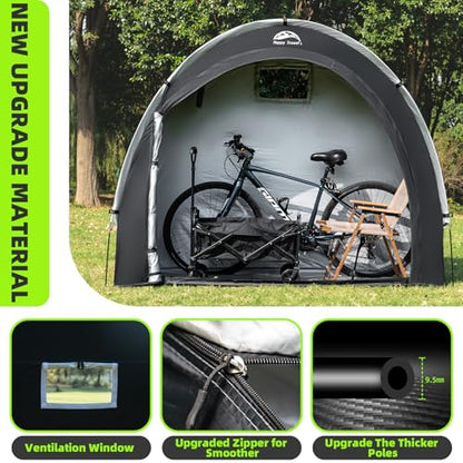 Outdoor Waterproof Bike Storage Tent Shed for 2