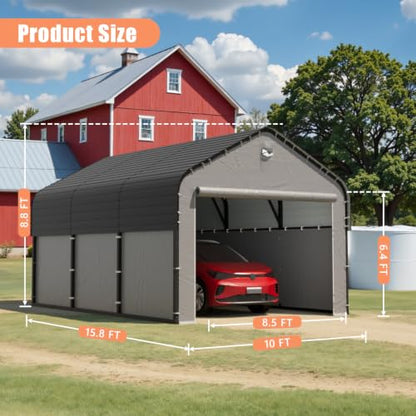 10x16 Heavy Duty Metal Carport