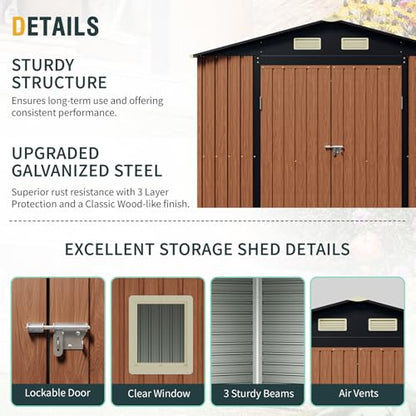 8x10 Ft Outdoor Storage Shed