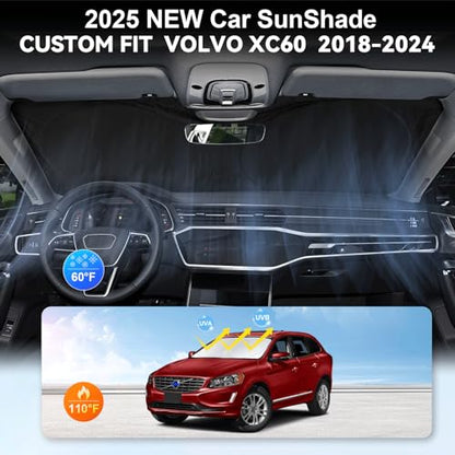Custom Fit XC60 Windshield Sunshade for 2018 2019