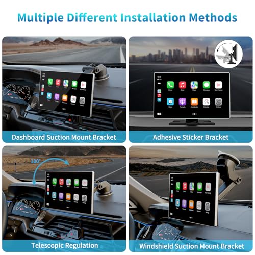 9" Wireless Apple Carplay Screen for Car