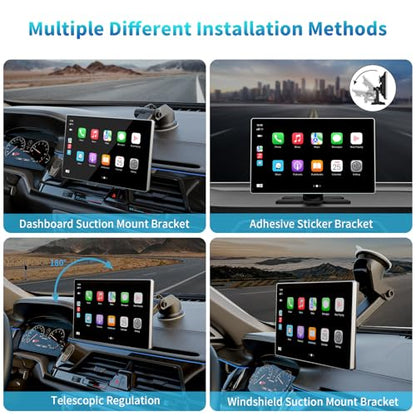 9" Wireless Apple Carplay Screen for Car