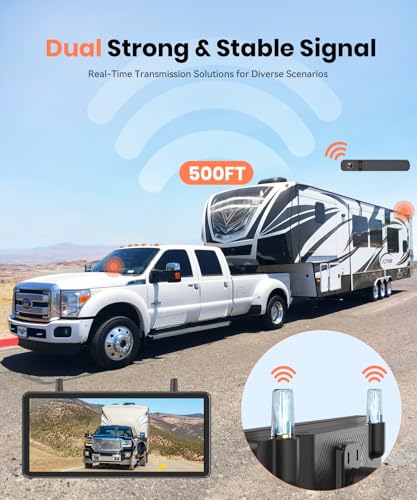 7.2" DVR Portable Solar Wireless Backup Camera